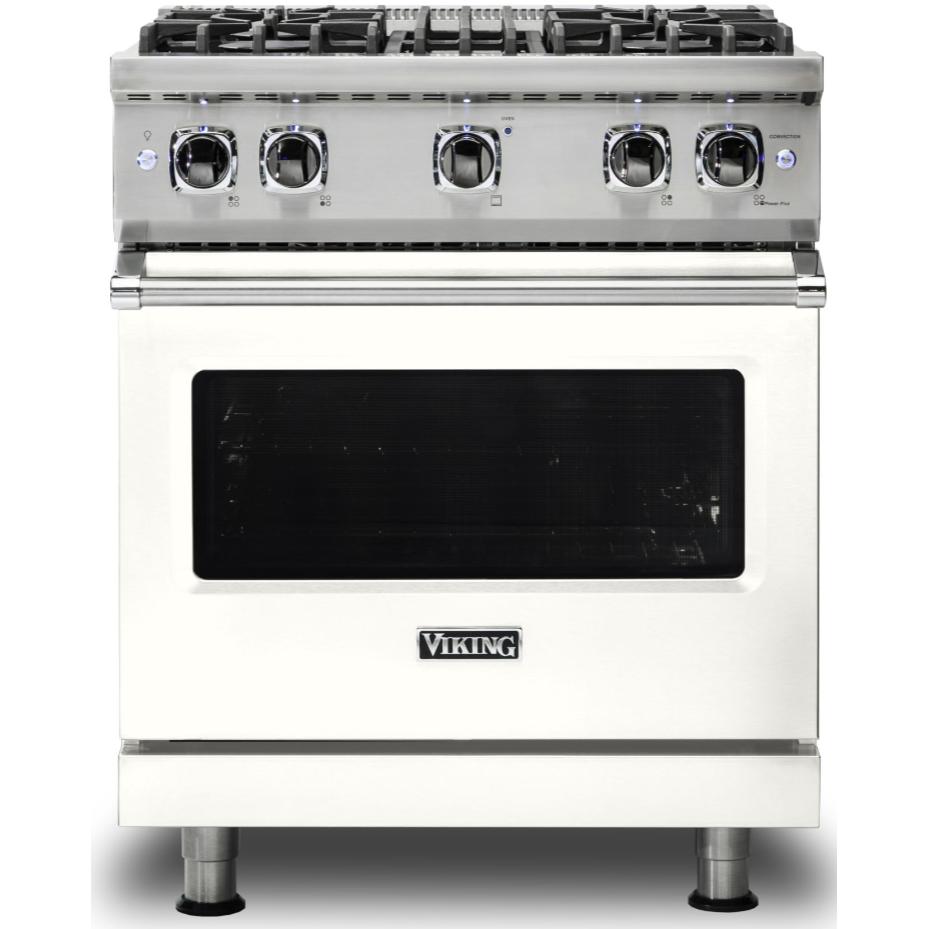 Viking 30-inch Freestanding Gas Range with VariSimmer™ VGR530-4BPW IMAGE 1