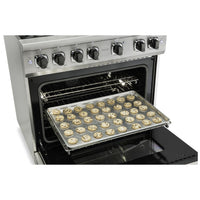Viking 36-inch Freestanding Gas Range with GourmetGlo™ VGR536-6BNS IMAGE 2