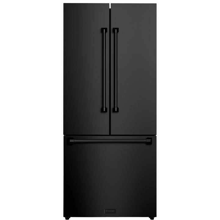 Thor Kitchen 30-inch, 17.7 cu. ft. Counter-Depth French 3-Door Refrigerator with Ice Maker RF3017FFD00 IMAGE 1