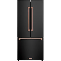 Thor Kitchen 30-inch, 17.7 cu. ft. Counter-Depth French 3-Door Refrigerator with Ice Maker RF3017FFD00-RSG IMAGE 1
