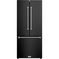 Thor Kitchen 30-inch, 17.7 cu. ft. Counter-Depth French 3-Door Refrigerator with Ice Maker RF3017FFD00-SS IMAGE 1