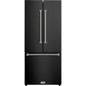 Thor Kitchen 30-inch, 17.7 cu. ft. Counter-Depth French 3-Door Refrigerator with Ice Maker RF3017FFD00-SS IMAGE 1