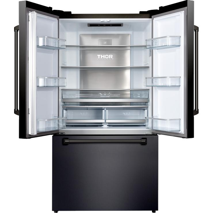 Thor Kitchen 36-inch, 20.3 cu. ft. Counter-Depth French 3-Door Refrigerator with Ice Maker RF3621CTD00 IMAGE 2