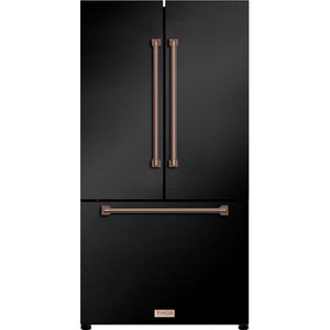 Thor Kitchen 36-inch, 20.3 cu. ft. Counter-Depth French 3-Door Refrigerator with Ice Maker RF3621CTD00-RSG IMAGE 1