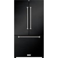 Thor Kitchen 36-inch, 20.3 cu. ft. Counter-Depth French 3-Door Refrigerator with Ice Maker RF3621CTD00-SS IMAGE 1