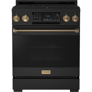 Thor Kitchen 30-inch Freestanding Gas Range with Tilt Panel RSG30B-BRZ IMAGE 1