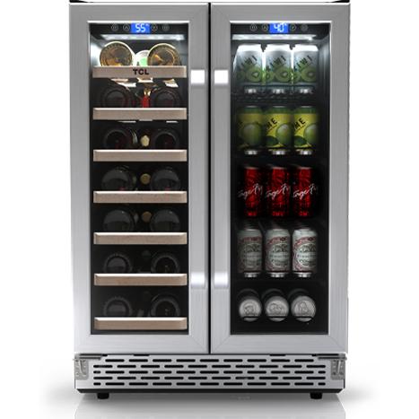 TCL 4.46 cu. ft. 20-Bottle Dual Zone Cooling Wine Cooler B422D3 IMAGE 1