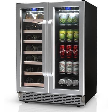 TCL 4.46 cu. ft. 20-Bottle Dual Zone Cooling Wine Cooler B422D3 IMAGE 2