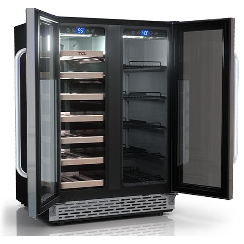 TCL 4.46 cu. ft. 20-Bottle Dual Zone Cooling Wine Cooler B422D3 IMAGE 3
