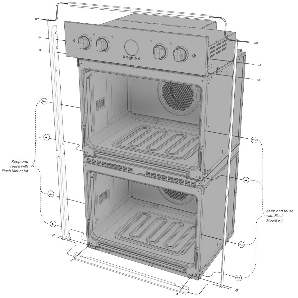 Viking 30-inch Flush Mount Kit P301FTDSS IMAGE 2