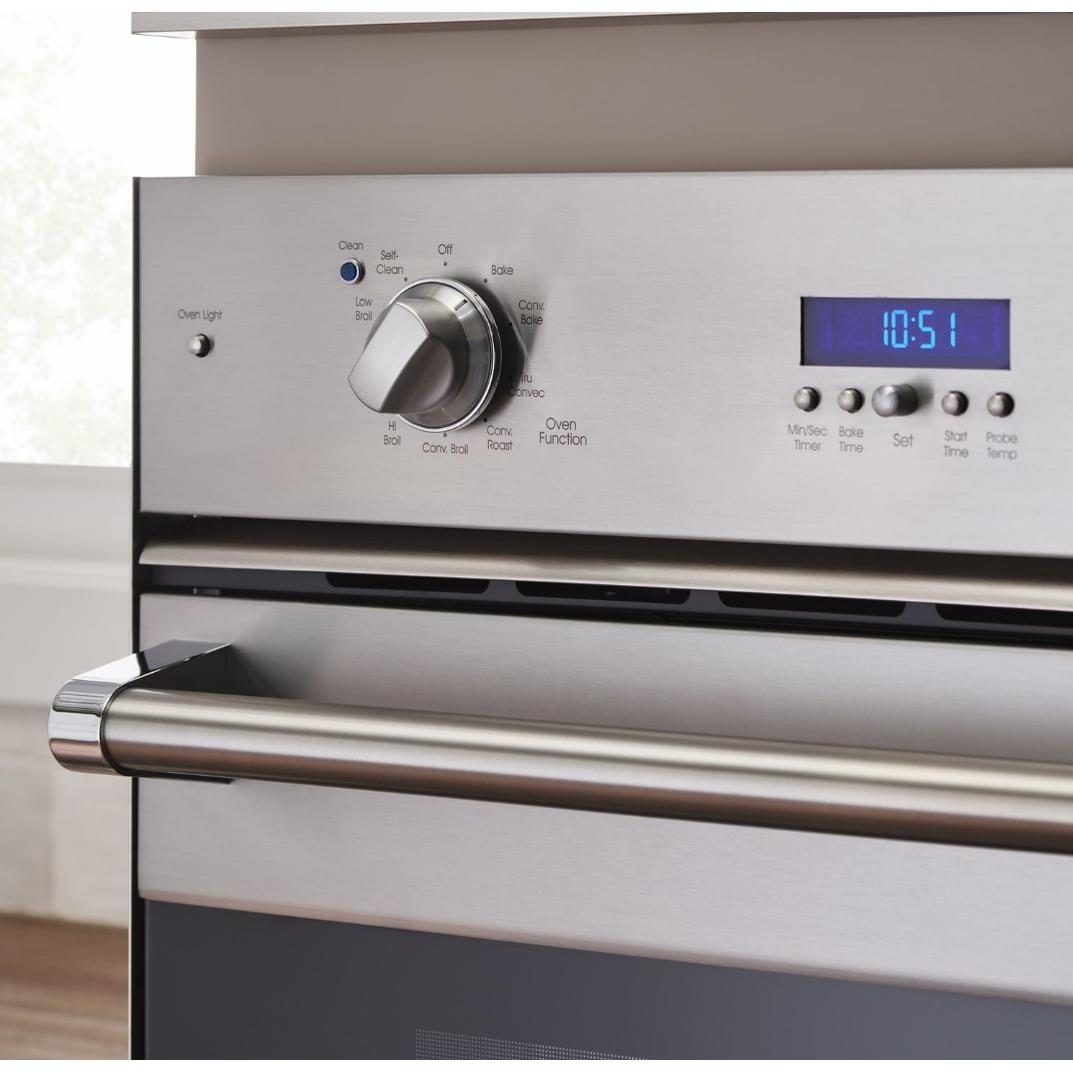 Viking 30-inch, 8.6 cu.ft. Built-in Double Wall Oven with TruConvec™ Convection Cooking RVDOE330NS IMAGE 2