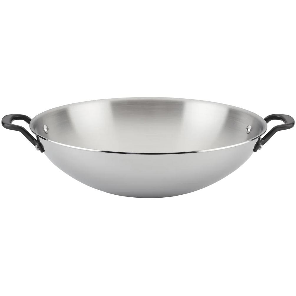 KitchenAid 5-Ply Clad Stainless Steel Wok 30008-TF05 IMAGE 1