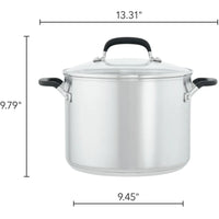 KitchenAid Stainless Steel Stockpot with Measuring Marks and Lid, 8-Quart 71022-TF05 IMAGE 6