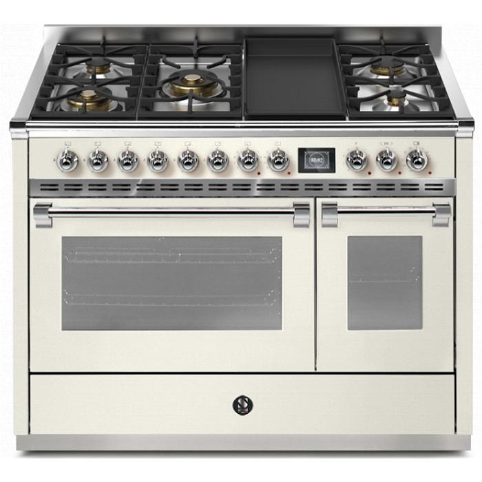 Steel Ascot 120 Dual-Fuel Range with 5 Burners and Griddle AQY12SF-4TM-NA-C IMAGE 1