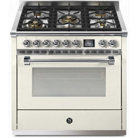 Steel Ascot 90 Dual-Fuel Range with 5 Burners AQ9S-4M-NA-C IMAGE 1