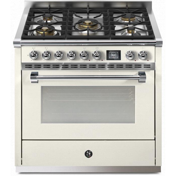 Steel Ascot 90 Dual-Fuel Range with 5 Burners AQ9S-4M-NA-C IMAGE 1