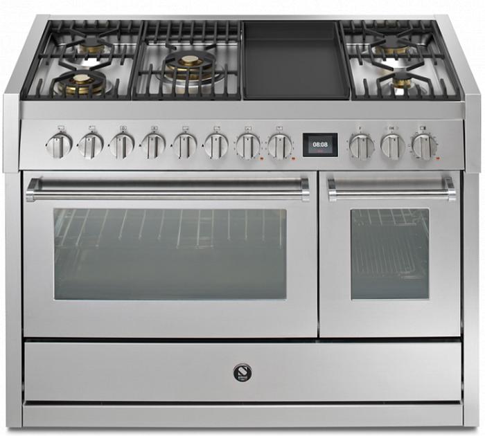 Steel Genesi 120 Series 48-inch Dual-Fuel Range with 5 Burners and Griddle GQY12SF-4TM-SS IMAGE 1