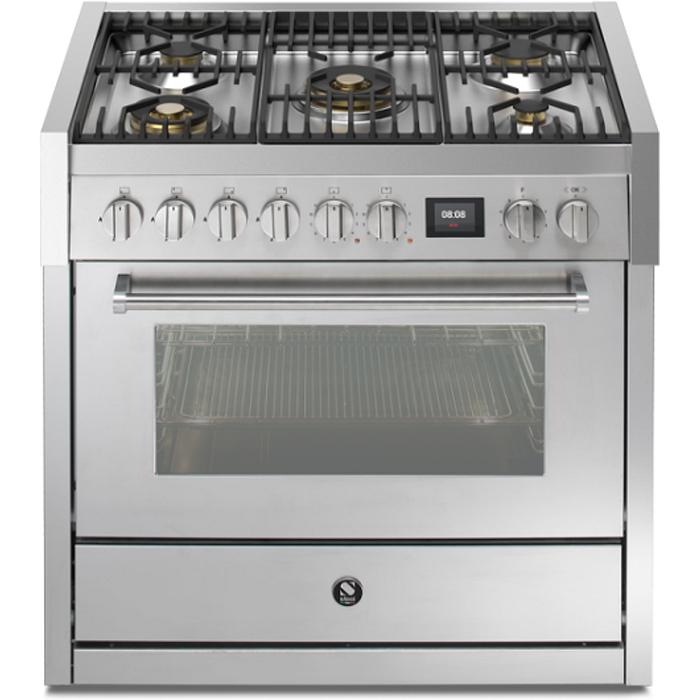 Steel Genesi 90 Series 36-inch Dual-Fuel Range with 5 Burners GQY9S-4M-SS IMAGE 1