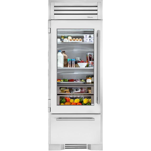 True Residential 30-inch, 18.1 cu. ft. Built-in Bottom Freezer Refrigerator with Ice Maker TR-30RBF-L-SG-A IMAGE 1