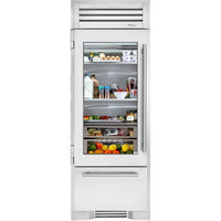 True Residential 30-inch, 18.1 cu. ft. Built-in Bottom Freezer Refrigerator with Ice Maker TR-30RBF-L-SG-A IMAGE 1
