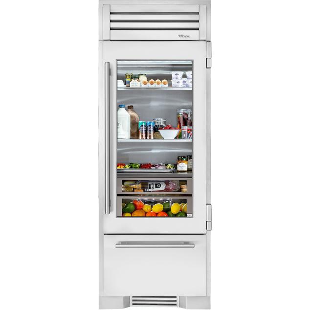 True Residential 30-inch, 18.1 cu. ft. Built-in Bottom Freezer Refrigerator with Ice Maker TR-30RBF-R-SG-A IMAGE 1