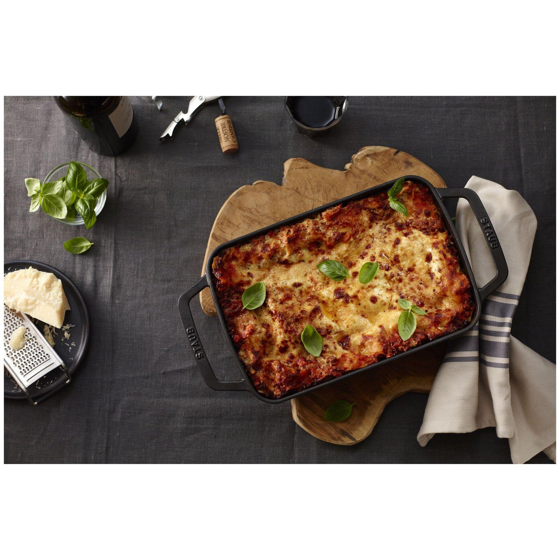 Staub Cast Iron Rectangular Roasting and Baking Pan 1004326 IMAGE 4