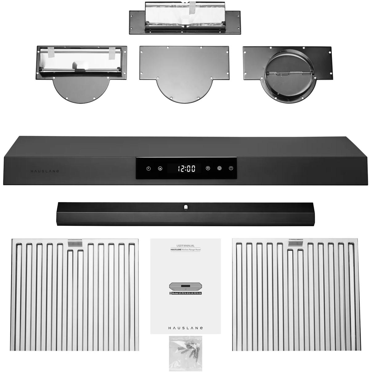 Hauslane 30-inch Chef Standard Range Hood UC-PS18BSS-30 IMAGE 7