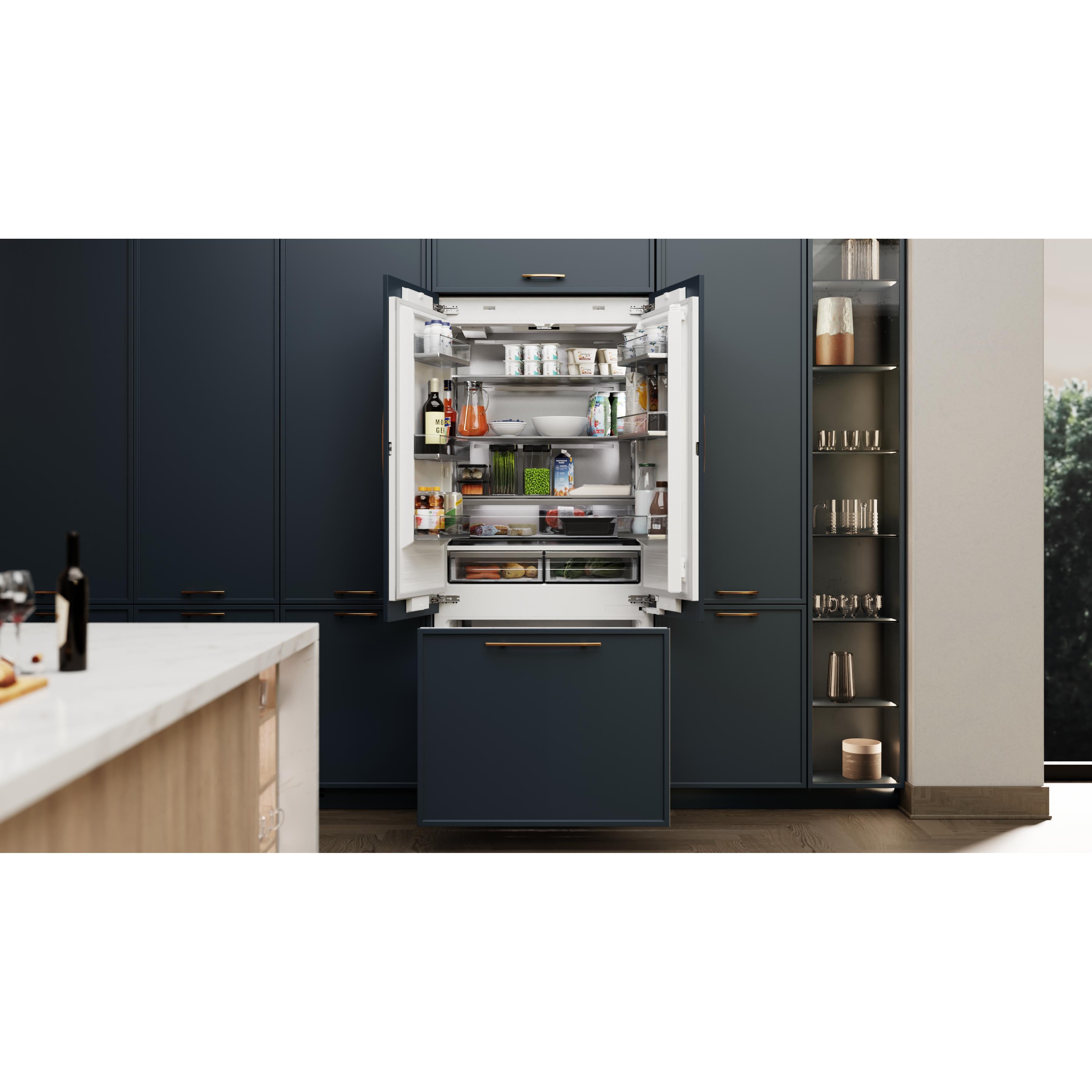 Elica Dolomite 36-inch Built-In French Door Bottom-Mount Refrigeration ER36FRB19IPR IMAGE 14