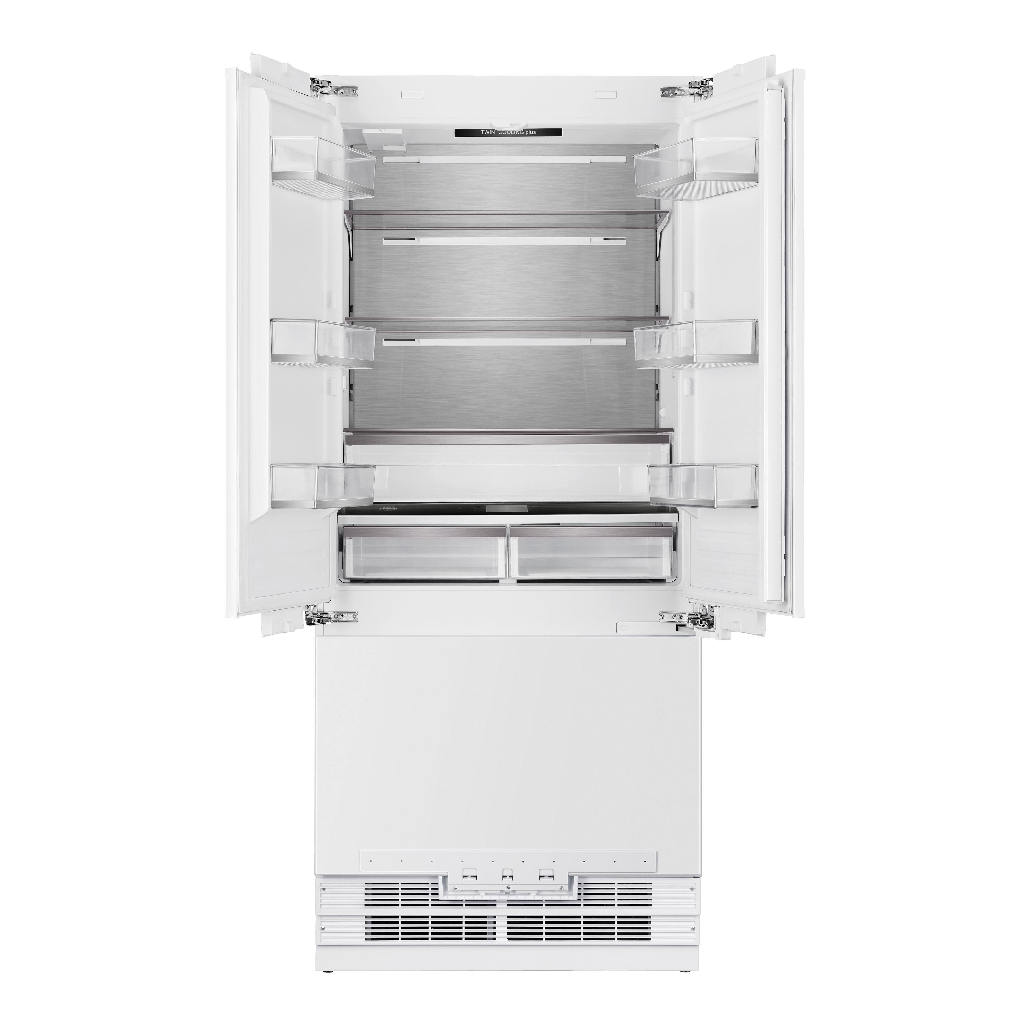Elica Dolomite 36-inch Built-In French Door Bottom-Mount Refrigeration ER36FRB19IPR IMAGE 1