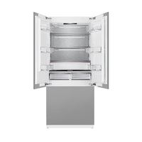 Elica Dolomite 36-inch Built-In French Door Bottom-Mount Refrigeration ER36FRB19IPR IMAGE 2