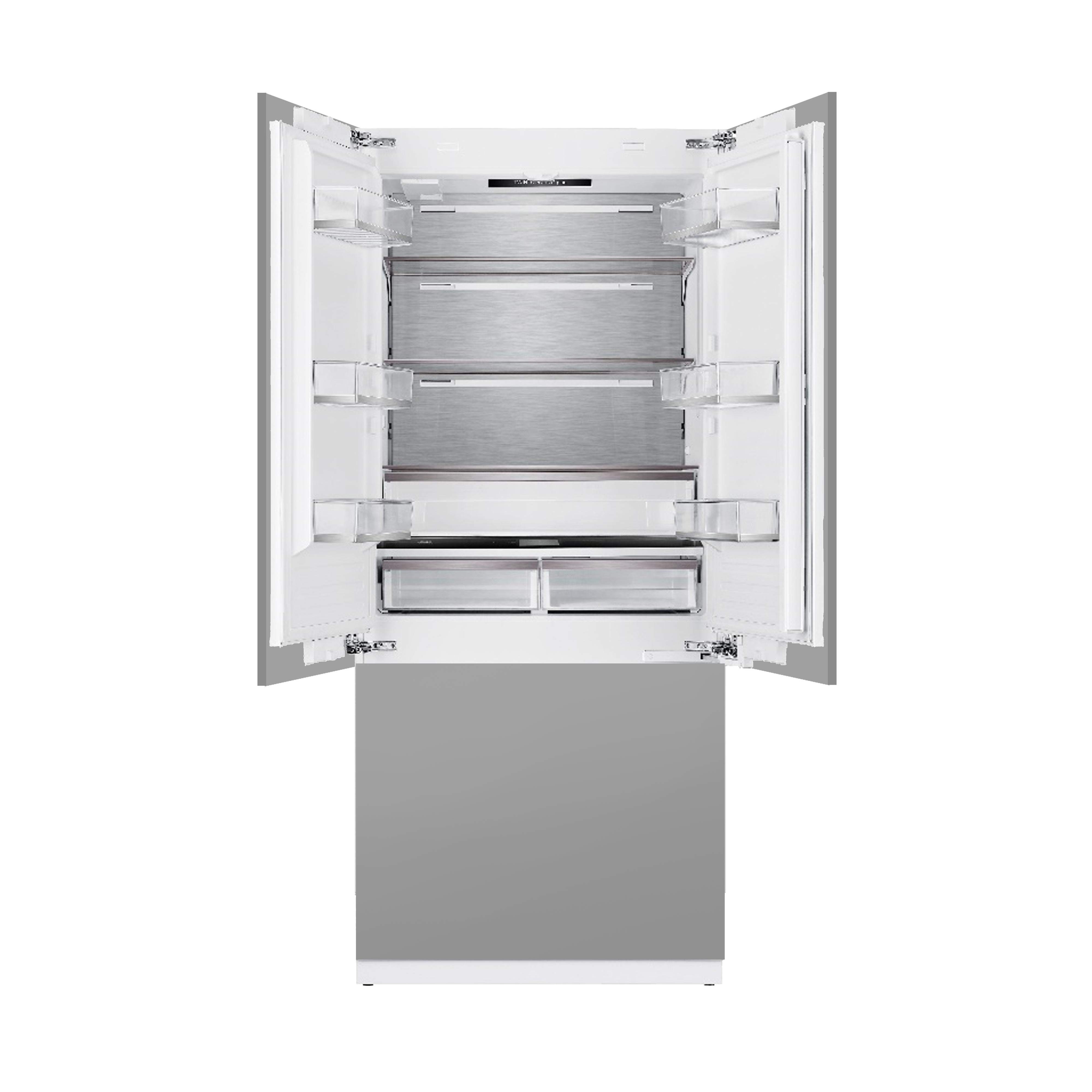 Elica Dolomite 36-inch Built-In French Door Bottom-Mount Refrigeration ER36FRB19IPR IMAGE 2