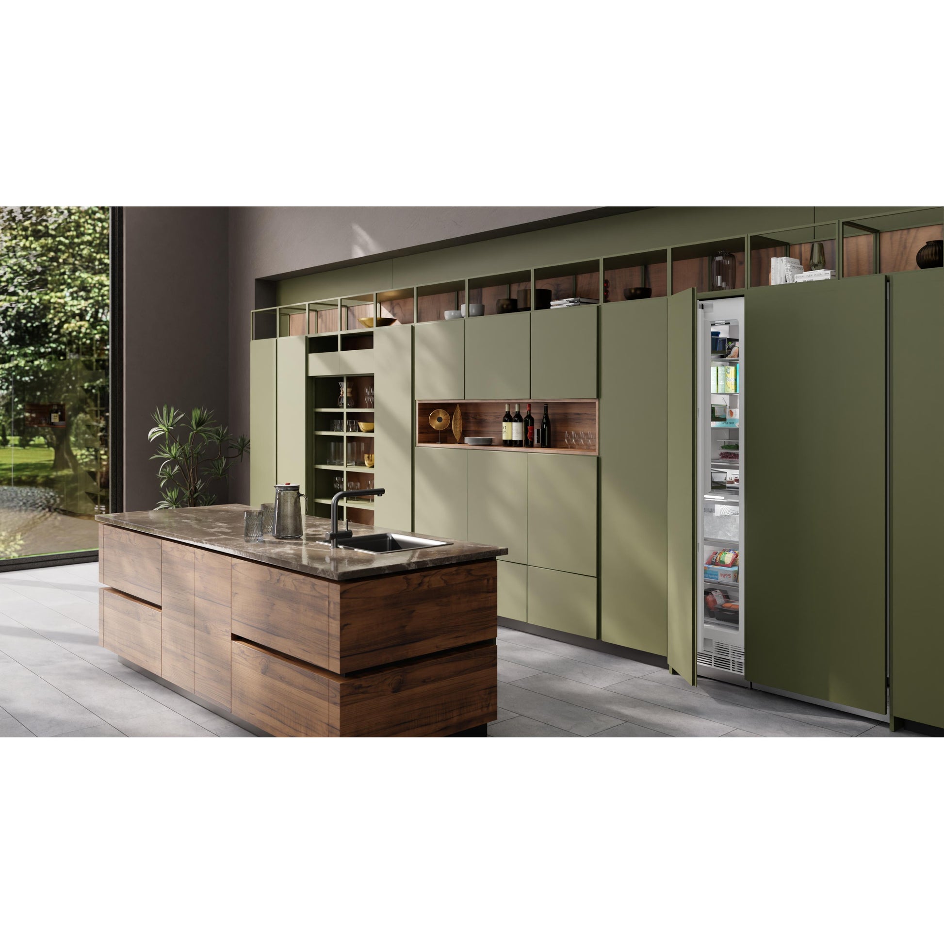 Elica Dolomite 18-inch Built-In Panel Ready Freezer Column EC18SLA08IPR IMAGE 4