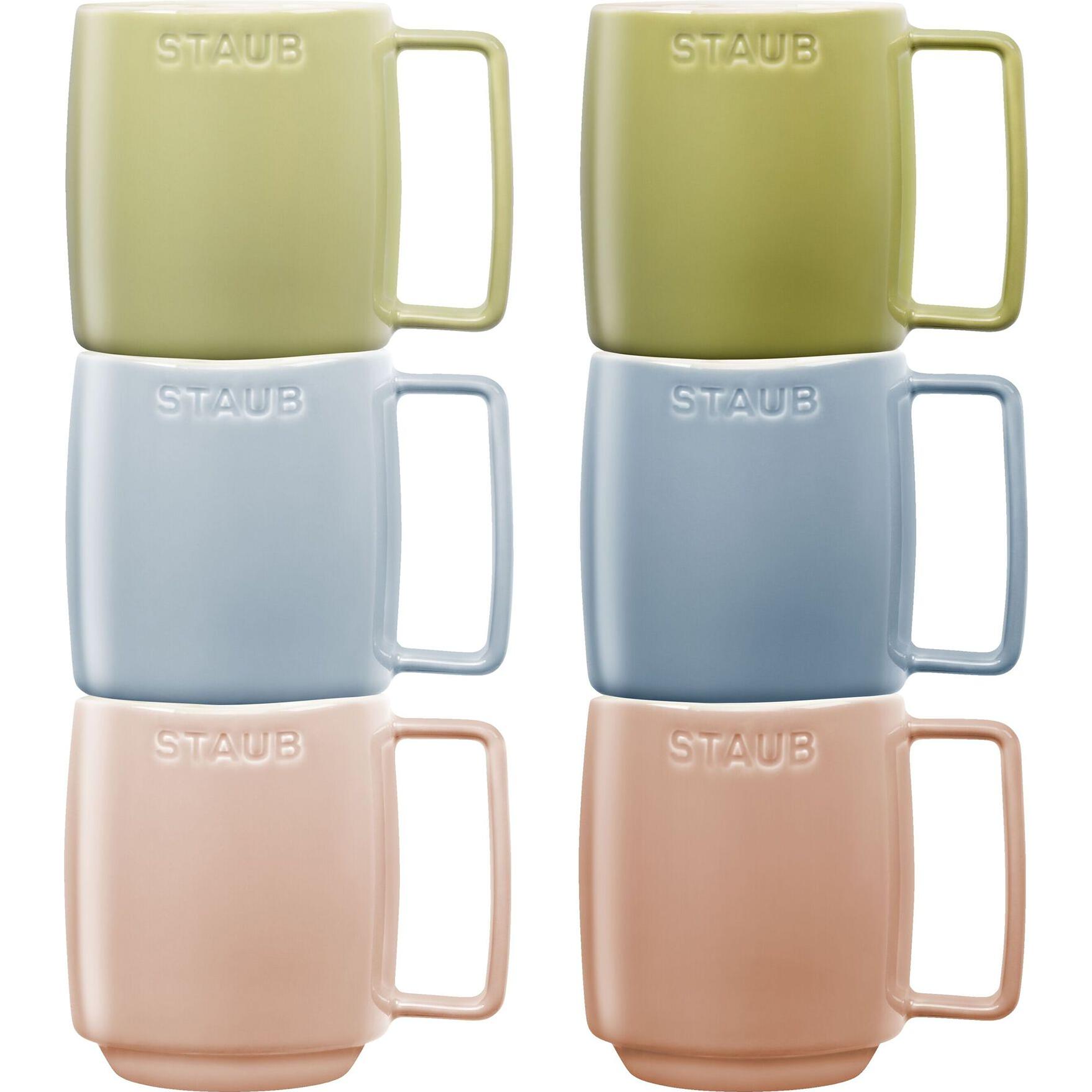 Staub 6-Piece Macaron Coffee Mug Set 350 ml 1029095 IMAGE 1
