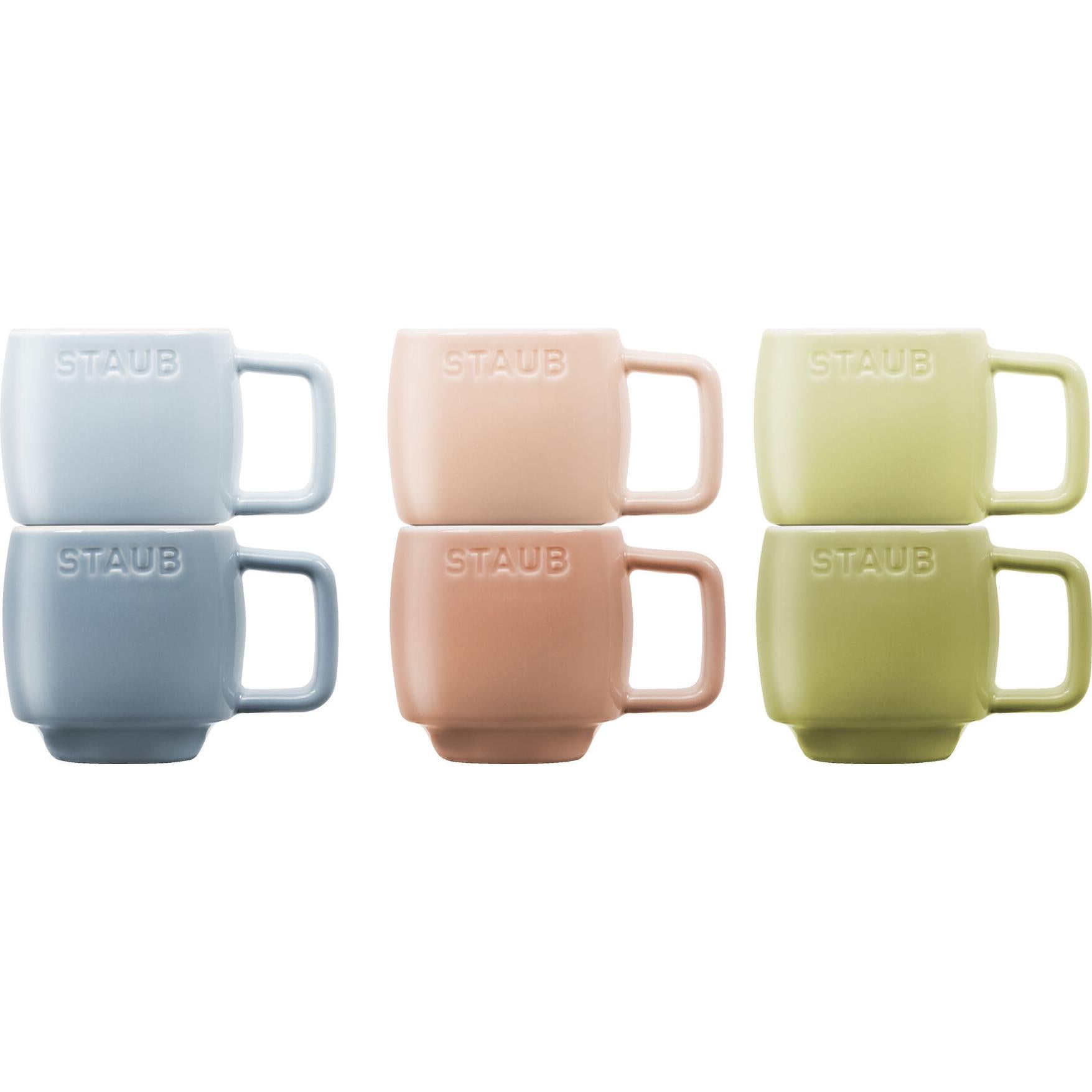 Staub 6-Piece Macaron Espresso Mug Set 100 ml 1029096 IMAGE 5