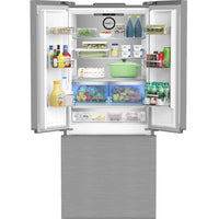 Blomberg 30-inch Counter-Depth French Door Refrigerator with Ice Maker BRFD21622SS IMAGE 3
