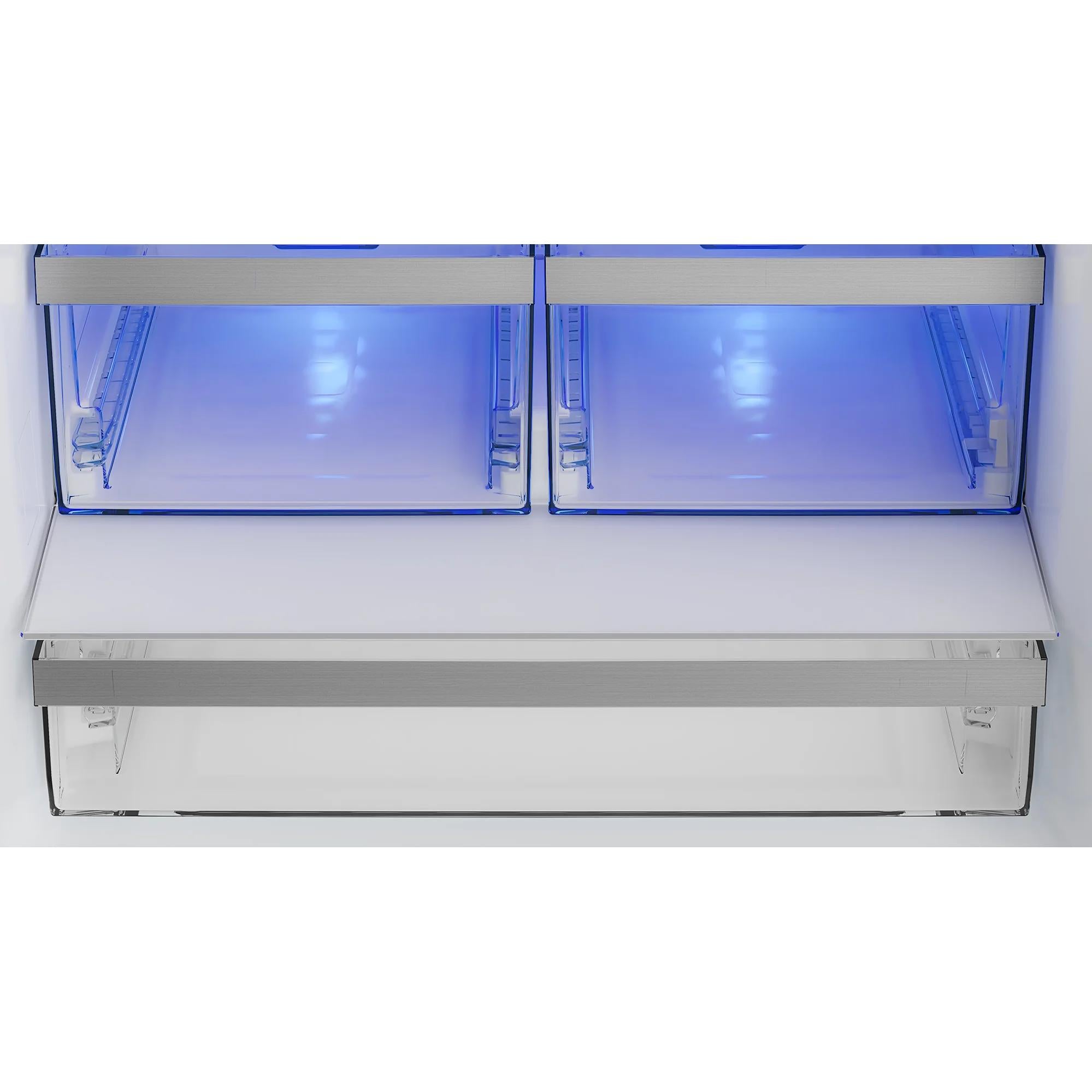 Blomberg 30-inch Counter-Depth French Door Refrigerator with Ice Maker BRFD21622SS IMAGE 7