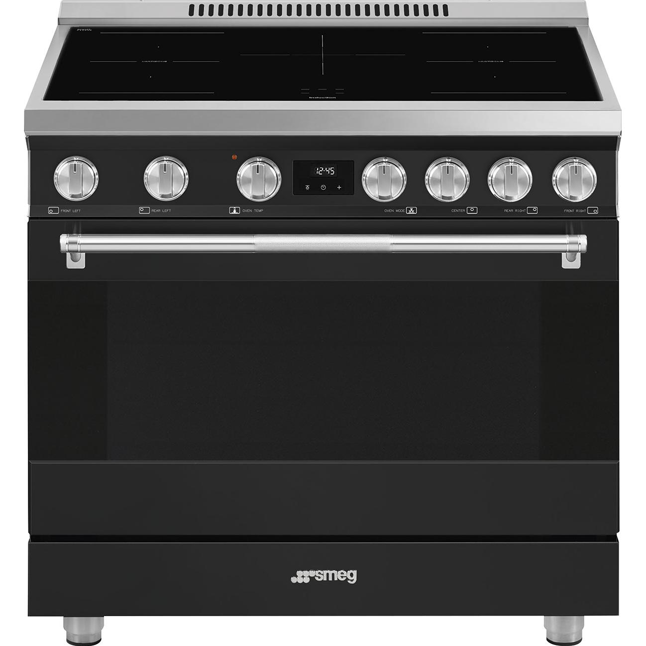 Smeg 36-inch Freestanding Induction Range SPR36UIMAN IMAGE 1