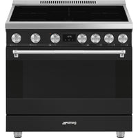 Smeg 36-inch Freestanding Induction Range SPR36UIMAN IMAGE 1