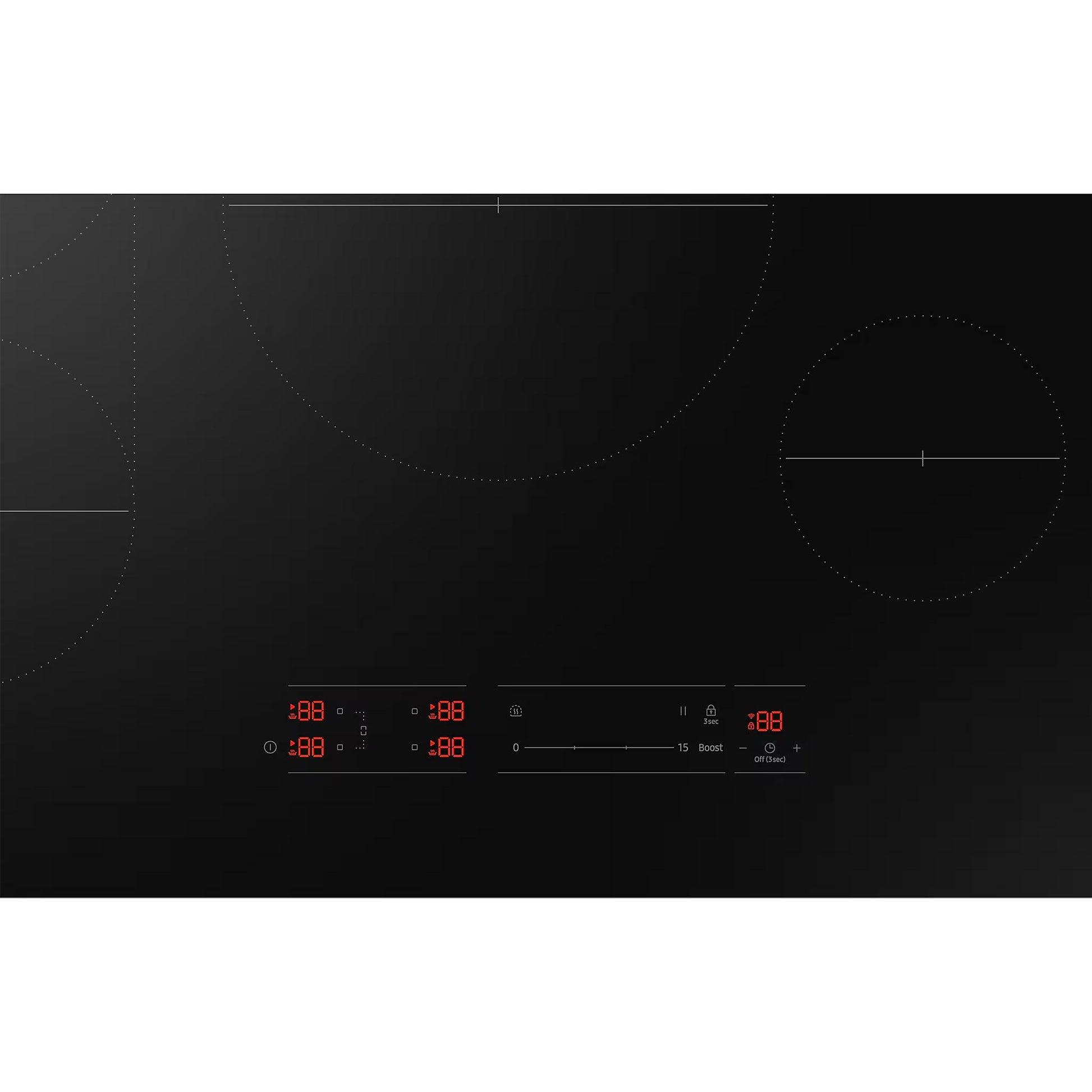 Samsung 30-Inch 4-Element Smart Induction Cooktop with Digital Touch Controls CC70F30S2DAA IMAGE 6