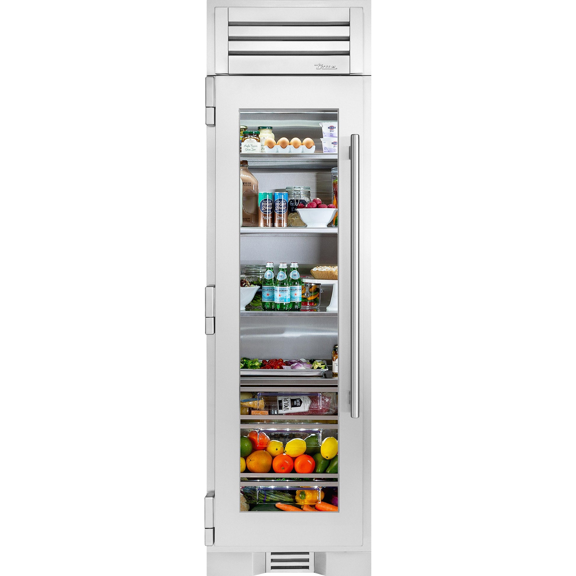 True Residential 24-inch Refrigerator Column with Glass Door TR-24REF-L-SG-A IMAGE 1
