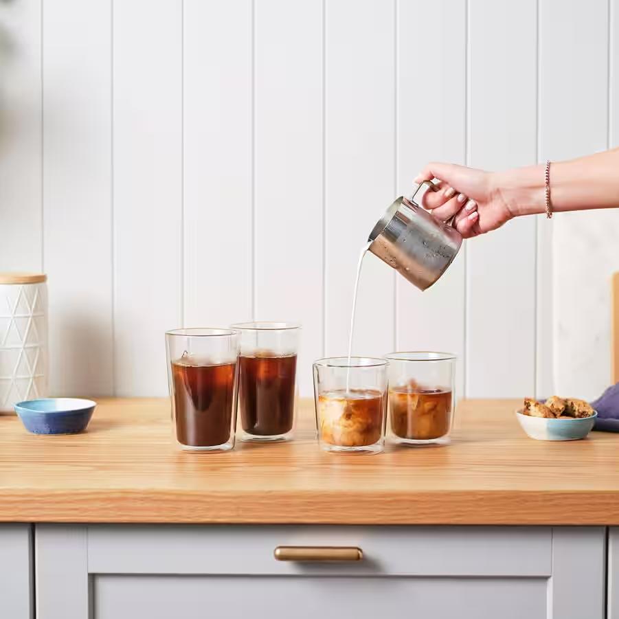 Delonghi Double Wall Glass Coffee Cups - 13.5 oz. DLSC318 IMAGE 2