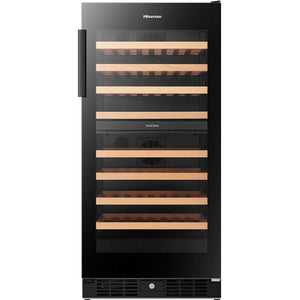 Hisense 76-Bottle Freestanding Wine Cooler with Dual Zone HWD076N3ASD IMAGE 1
