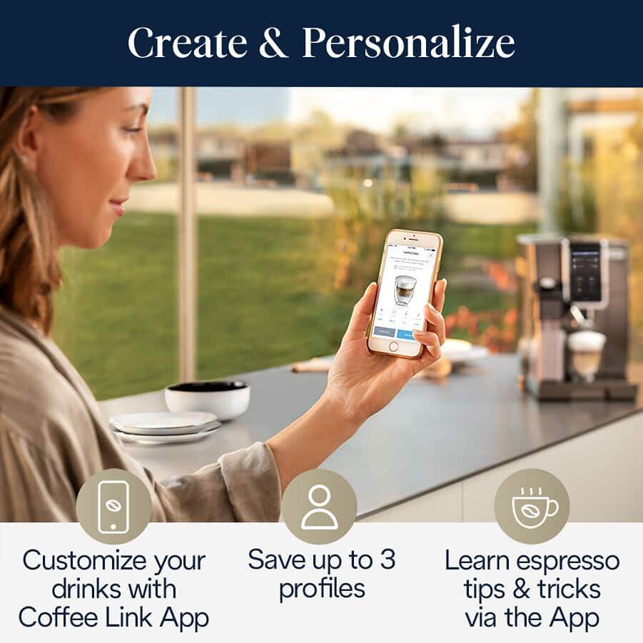 Delonghi Dinamica Plus Espresso Machine, Connected ECAM37095TI IMAGE 4