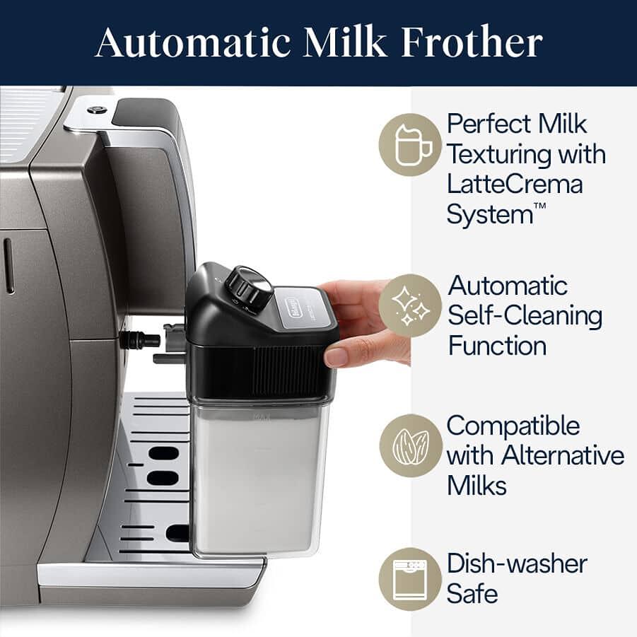 Delonghi Dinamica Plus Espresso Machine, Connected ECAM37095TI IMAGE 5