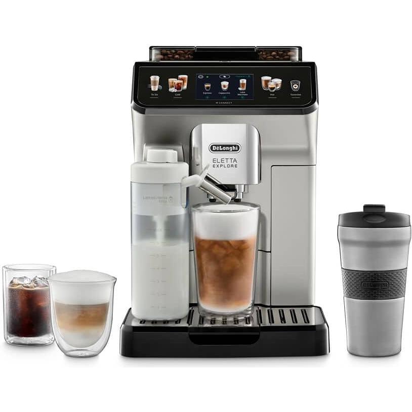 Delonghi Eletta Explore Espresso Machine with Cold Brew ECAM45086S IMAGE 1