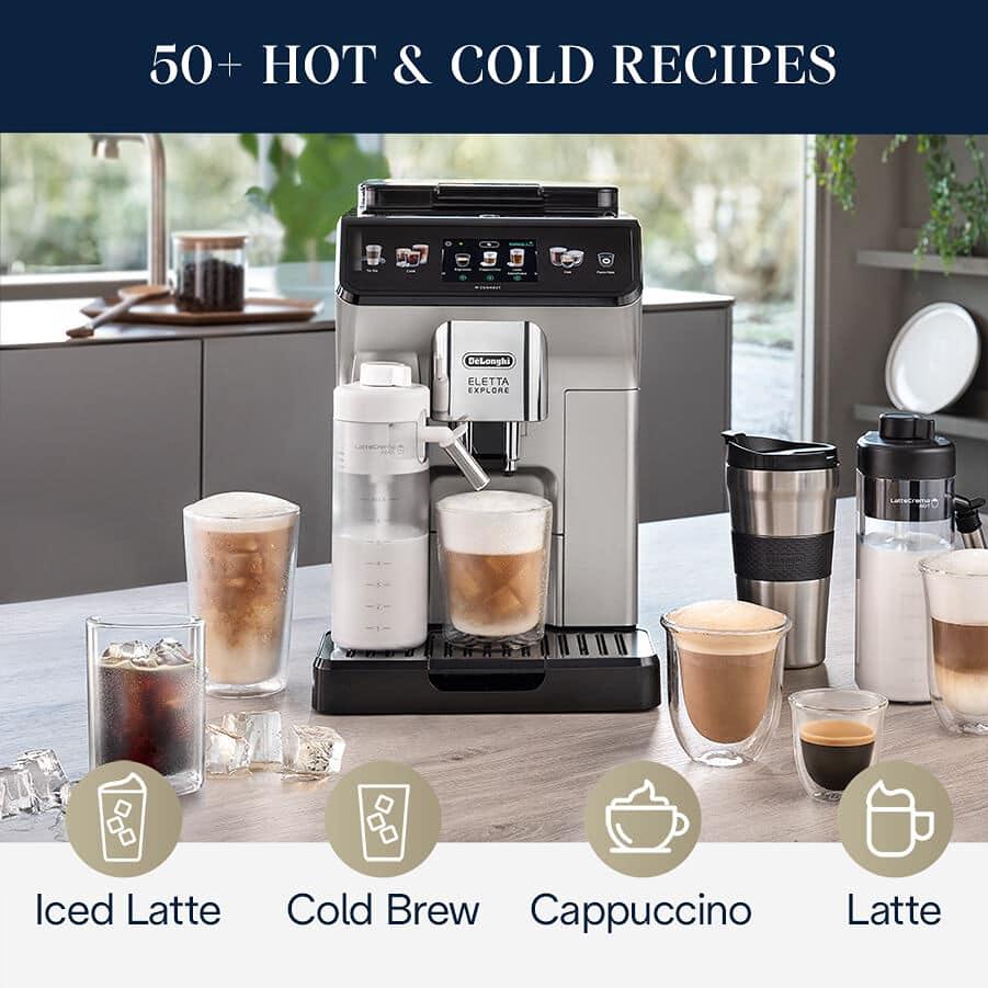 Delonghi Eletta Explore Espresso Machine with Cold Brew ECAM45086S IMAGE 2