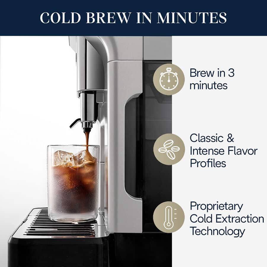 Delonghi Eletta Explore Espresso Machine with Cold Brew ECAM45086S IMAGE 5