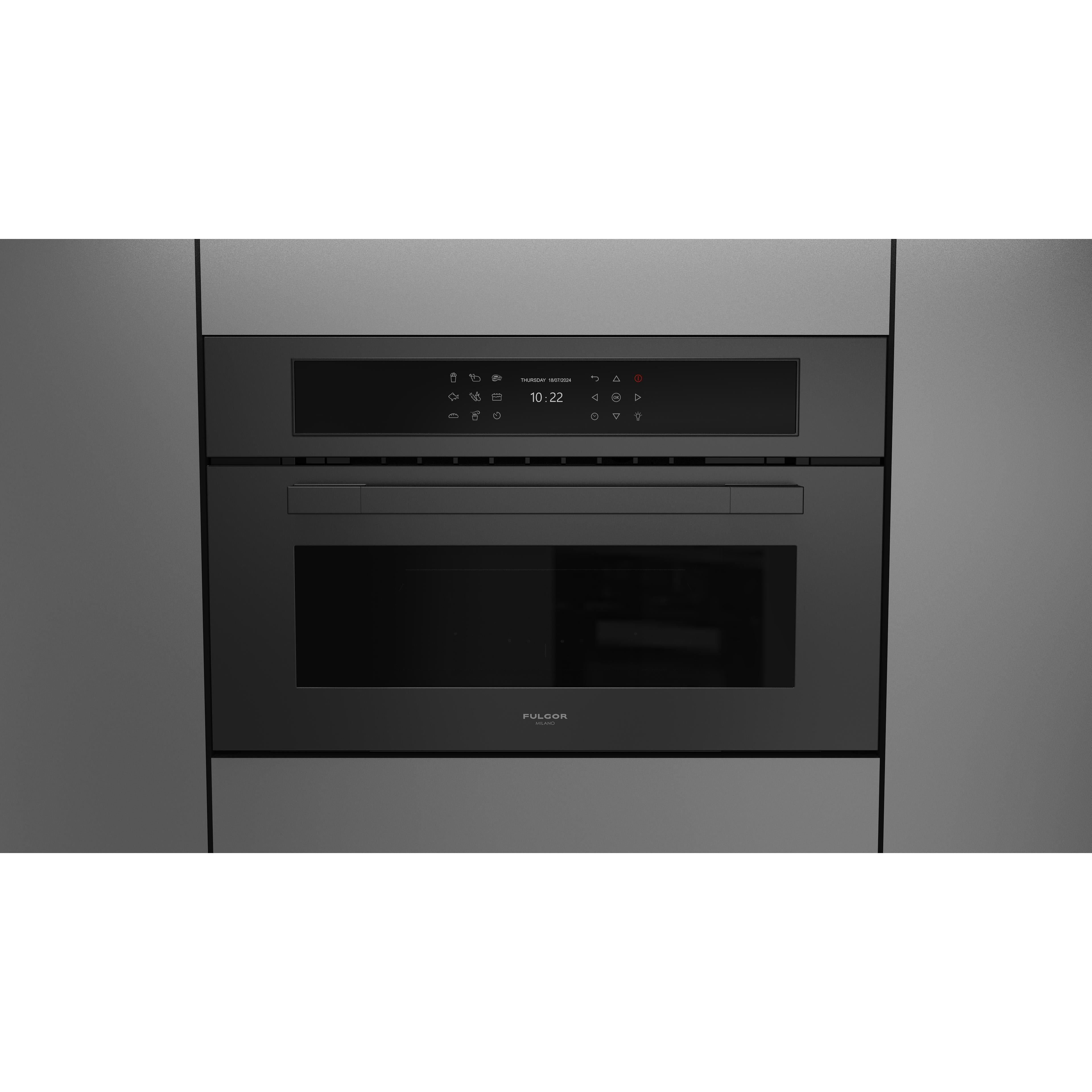 Fulgor Milano 30-inch Matteo 700 Series Combi Speed Oven F7MSPD30MB1 IMAGE 1