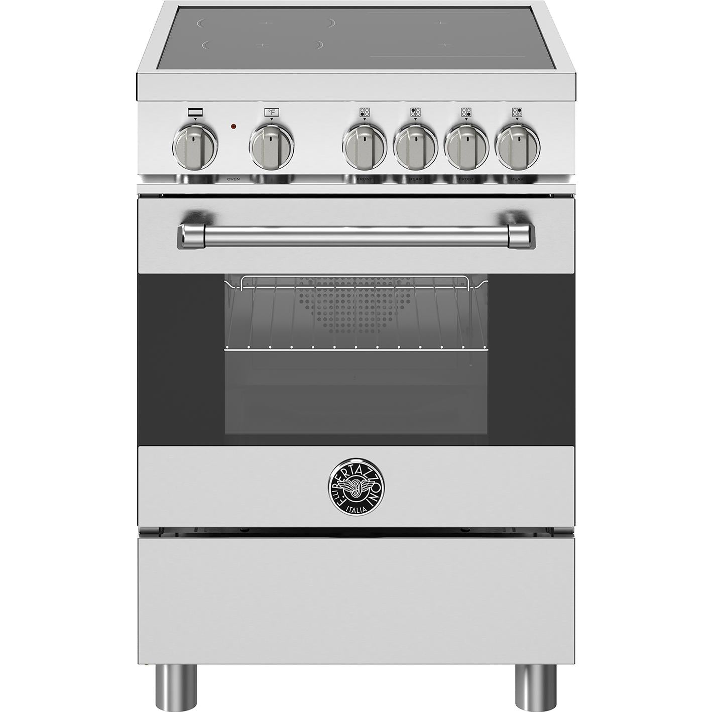 Bertazzoni 24-inch Freestanding Induction Range with Convection Technology MAS244IFEMXB IMAGE 1