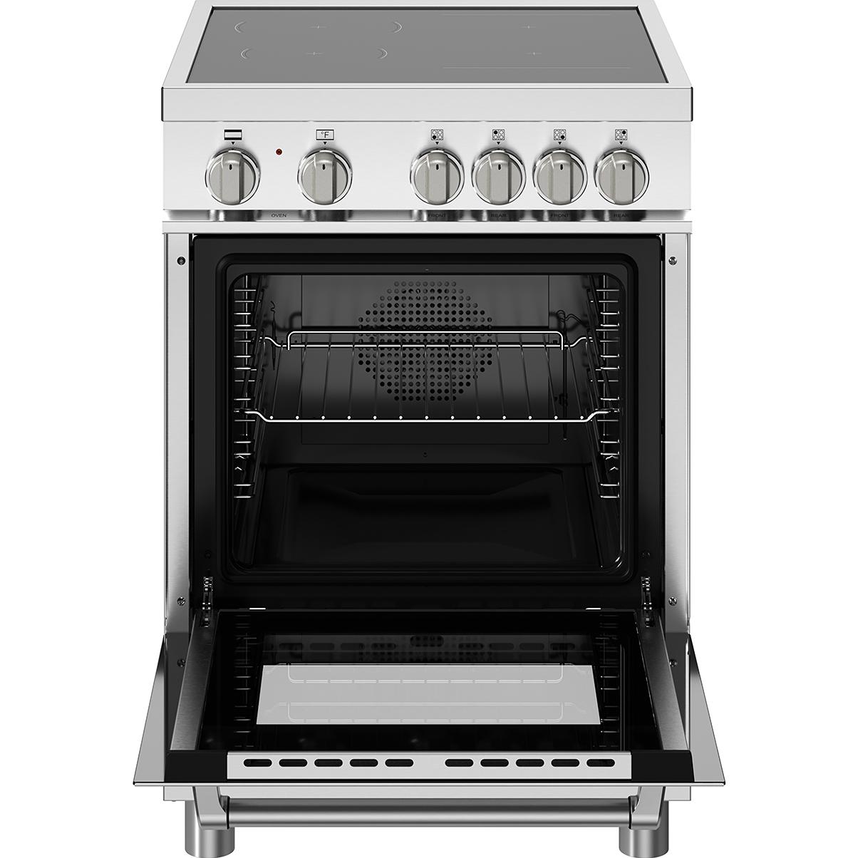 Bertazzoni 24-inch Freestanding Induction Range with Convection Technology MAS244IFEMXB IMAGE 2
